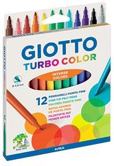 ФЛОМАСТЕРЫ GIOTTO TURBO СOLOR, 12 ЦВЕТОВ 071400