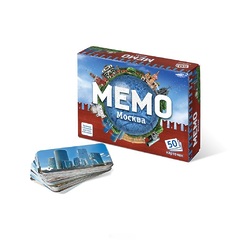  НАСТОЛЬНАЯ ИГРА МЕМО "МОСКВА", 50 КАРТОЧЕК (НЕСКУЧНЫЕ ИГРЫ)