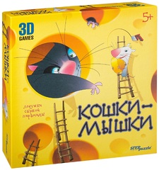 Настольная игра Кошки-мышки. Ловушки сырной пирамиды