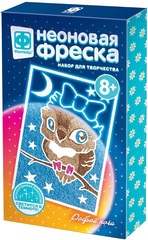 Фреска из песка "Доброй ночи" (неоновая)