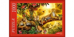 Пазл 1000 элементов Леопарды на дереве