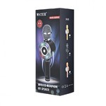 Беспроводной Bluetooth караоке-микрофон WSTER WS-669 с LED подсветкой черный