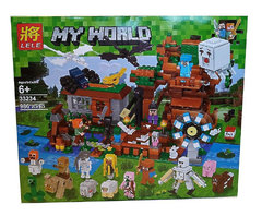 Конструктор Майнкрафт Lele 33234 (Аналог Lego Minecraft) "Загородный дом + 20 героев" 986 деталей