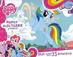 Пазл-супер макси "My Little Pony. Радуга Дэш", 35 элементов, Оригами