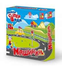 Игра настольная Простые игры с липучками Машинки