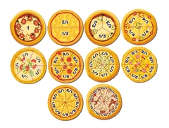 Развивающая деревянная игра "Дроби-пицца"