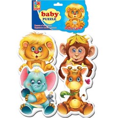 Мягкий пазл Baby puzzle "Зоопарк" Влади Тойс 18 элементов