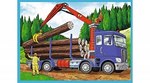 Пазл 4 в 1 Трефл: Большие строительные машины (35,48,54,70 элементов)