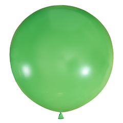 №14 Салатовый большой шар без рисунка (шёлк). Гелиевый, с обработкой 91 см.