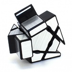 YJ 3x3x1 Ghost Mirror blocks Серебряный (Кубик Рубика ВайДжей 3х3х1 Гост Миррор блокс)