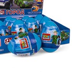 Конструктор "Город" в яйце в дисплее KK-9801-R