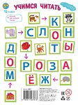 УМНЫЕ КУБИКИ В ПОДДОНЧИКЕ. 12 ШТУК. УЧИМСЯ ЧИТАТЬ