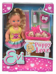 Кукла Эви с собачками, 12 см EVI LOVE PUPPY LOVE