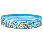 Каркасный детский бассейн Jilong Sea World Rigid Pool 120х25 см