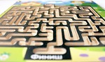 ЛАБИРИНТ ДЕРЕВЯННЫЙ С ШАРИКОМ "ИДЕМ В ШКОЛУ" + ПОДАРОК