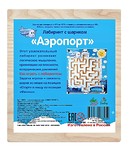 ЛАБИРИНТ ДЕРЕВЯННЫЙ С ШАРИКОМ "АЭРОПОРТ" + ПОДАРОК