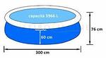 Надувной бассейн Prompt Set Pool  с фильтр-насосом 300х76 см