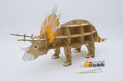Игрушка из картона Домашний динозавр Трицератопс