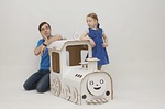 Игрушка из картона Паровозик из Лукошкино