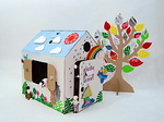 Домик из картона Мой первый дом (белый)
