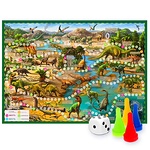  НАСТОЛЬНАЯ ИГРА-ХОДИЛКА "ПУТЕШЕСТВИЕ В МИР ДИНОЗАВРОВ", 59Х42 СМ