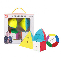 Подарочный набор кубик ​​QiYi 4 в 1 комплекте 2x2 3x3 4x4 5x5