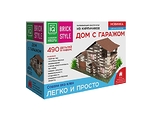 Конструктор из кирпичиков "Дом с гаражом", 490 деталей