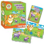 Настольная игра Магнитная игра «Умные пазлы» Ферма Влади Тойс